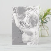 Invitation Beau Mariage Double Photo (Debout devant)