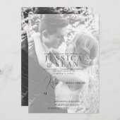 Invitation Beau Mariage Double Photo (Devant / Derrière)