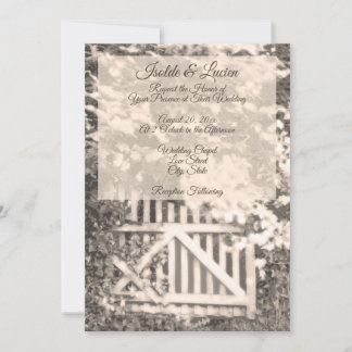 Invitation Beau Mariage Garden Gate