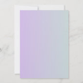 Invitation Beau mariage métallique iridescente (Dos)