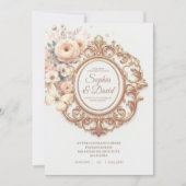 Invitation Beau Mariage Ranunculus (Devant)