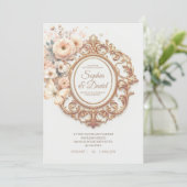 Invitation Beau Mariage Ranunculus (Debout devant)