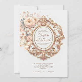 Invitation Beau Mariage Ranunculus