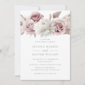 Invitation Beau Mariage Rose Blush (Devant)