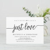 Invitation Beau Noir Rien de Fantaisie Juste Amour, Fugue (Debout devant)