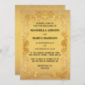 Invitation Beau or (Devant / Derrière)