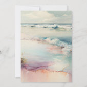 Invitation Beau Paysage De Plage (Dos)