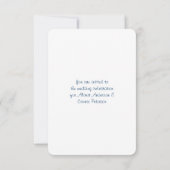 Invitation Beau Peacock (Dos)