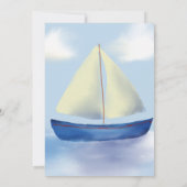 Invitation Beau Petit Bleu Baby shower Boys (Dos)