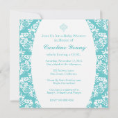 Invitation Beau Robins Oeuf Bleu Damas (Dos)