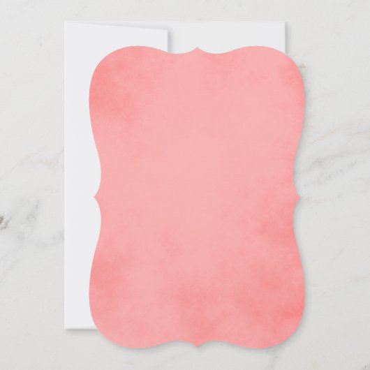 Invitation Beau rose et vert Rustique Mariage floral (Dos)