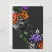 Invitation Beau Temps Jolie Sorcière Halloween Anniversaire (Dos)