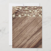 Invitation Beau tonneau en bois rustique et tournesols (Dos)