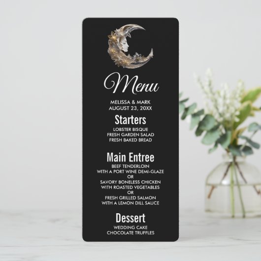 Invitation Beau visage dans la lune (Debout devant)