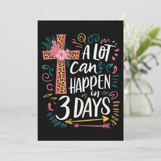 Invitation Beaucoup De Choses Peuvent Arriver En 3 Jours Jésu (Debout devant)