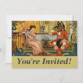 Invitation Beauté Beast Classic Fairy Tale Caractères (Devant)
