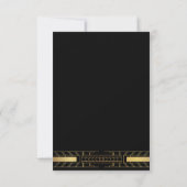 Invitation Beauté Classique Art Déco Enregistrer la Date (Dos)