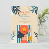 Invitation Beauté de plage (Debout devant)