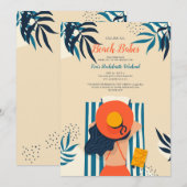 Invitation Beauté de plage (Devant / Derrière)