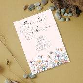 Invitation Beauté Émouvante : Réception de mariage aux fleurs