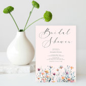 Invitation Beauté Émouvante : Réception de mariage aux fleurs