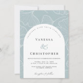 Invitation Beauté intemporelle : Ginkgo Biloba Mariage (Devant)