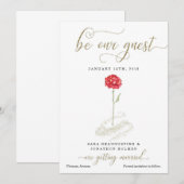 Invitation Beauté & la bête Économisez la date Annonce 5x7 (Devant / Derrière)