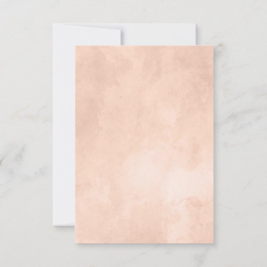 Invitation Beauté Rustique Bordure Florale Réception de Maria (Dos)