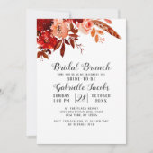 Invitation Beauté rustique Floral Boho Chic Bridal Brunch (Devant)