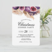 Invitation Beauté tendance violet Figs & Pampas (Debout devant)