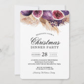 Invitation Beauté tendance violet Figs & Pampas (Devant)