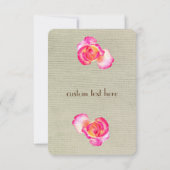 Invitation Beautif Rose Flower, Serez-vous ma servante d'honn (Dos)