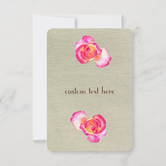 Invitation Beautif Rose Flower, Serez-vous ma servante d'honn (Dos)