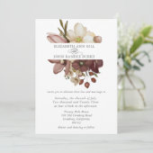 Invitation Beautiful boho rose & neutral wedding  (Debout devant)
