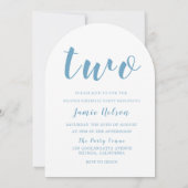 Invitation Beautiful Boys 2e anniversaire fête photo Arch (Dos)