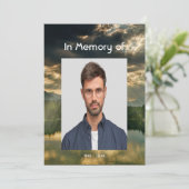 Invitation Beautiful Celebration of Life Service Lake Beach (Debout devant)