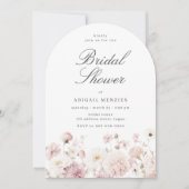 Invitation Beautiful Elegant Floral Bridal Shower (Devant)