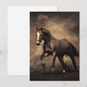 Invitation Beautiful horse throw pillow (Devant / Derrière)