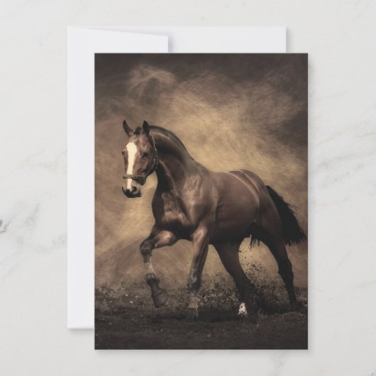 Invitation Beautiful horse throw pillow (Devant)