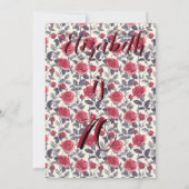 Invitation Beautiful Rose Themed Beach Party (Dos)