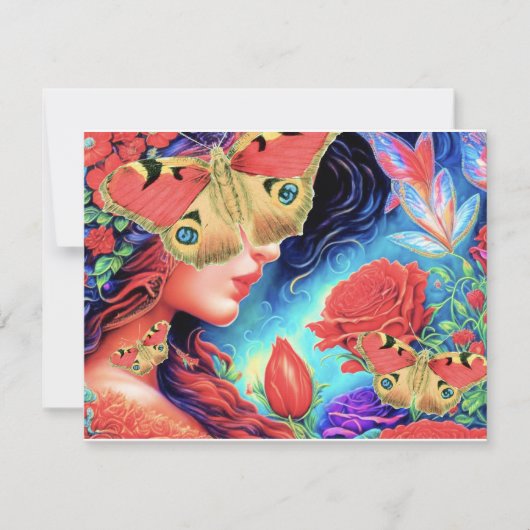 Invitation "Beautopia" Papillon ART Belle Surreal Femme (Devant)