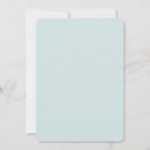 Invitation Beauty Pastel Blue Elephant Baby shower Par Mail (Dos)