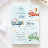 Beaux Animaux Avion Aventure Temps Vols Anniversai