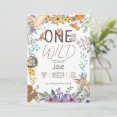 Invitation Beaux animaux de la forêt de verdure forêt bois 1e (Debout devant)