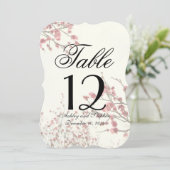 Invitation Beaux arbres à fleurs de cerisier sur fond blanc é (Debout devant)