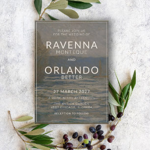Invitation Beaux-arts Art Artistique Vintage Jardin Mariage