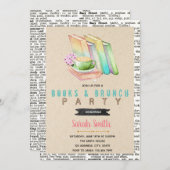 Invitation Beaux livres et brunch (Devant / Derrière)