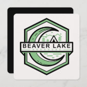 Invitation BEAVER LAC Arkansas lune hexa (Devant / Derrière)