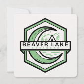 Invitation BEAVER LAC Arkansas lune hexa (Devant)