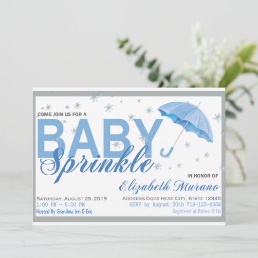 Invitation Bébé (Debout devant)